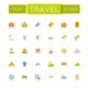 Vector Flat Travel Icons