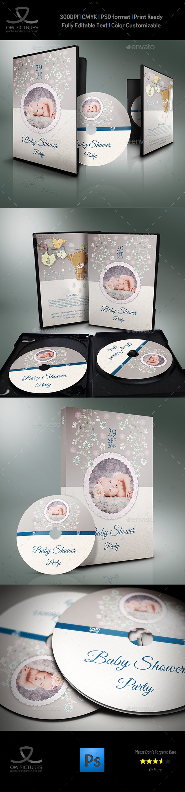 GraphicRiver Baby Shower Party DVD Template Vol.3 11222004 GraphicRiver Baby Shower Party DVD Template Vol.3 11222004