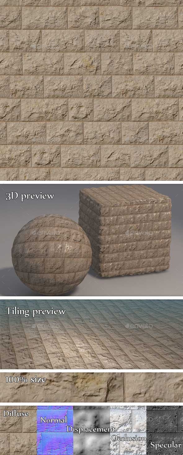 3DOcean Cobblestone Brick Wall Seamless Texture 11222341 3DOcean Cobblestone Brick Wall Seamless Texture 11222341