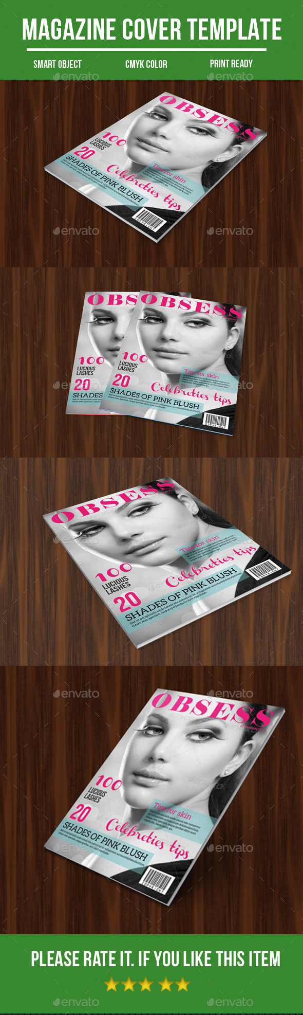 GraphicRiver Fashion Magazine Cover 11194608 GraphicRiver Fashion Magazine Cover 11194608