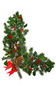 Photo of Corner border with a festive red bow and ribbon | Free ...