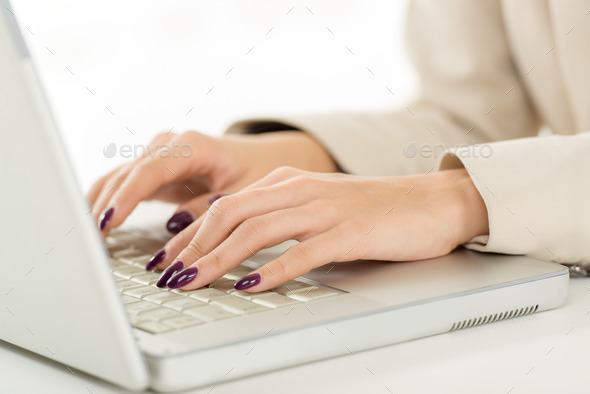 Typing On The Keyboard