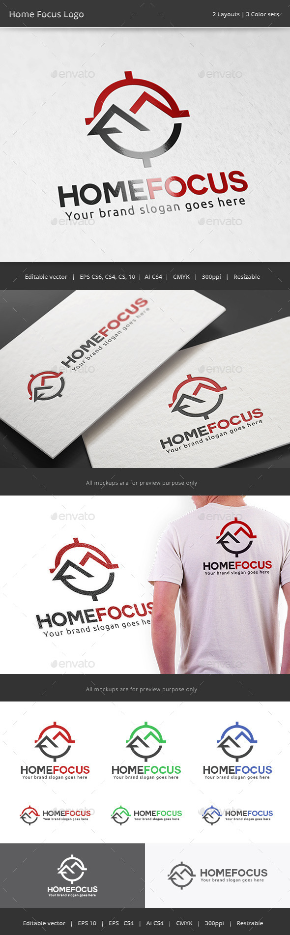GraphicRiver Home Focus Real Estate Logo 11224632 GraphicRiver Home Focus Real Estate Logo 11224632