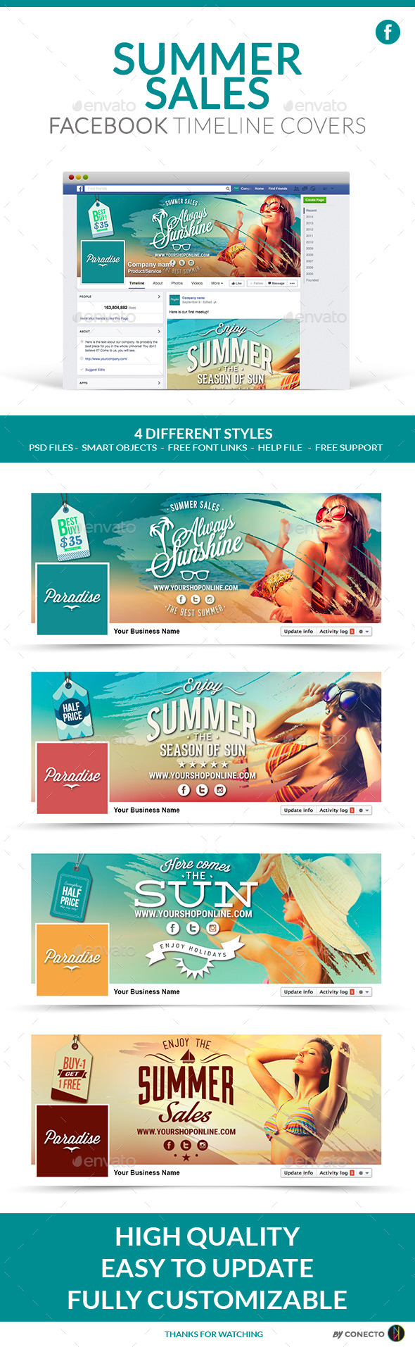 GraphicRiver Facebook Timeline Cover Summer Sales 11225986 GraphicRiver Facebook Timeline Cover Summer Sales 11225986
