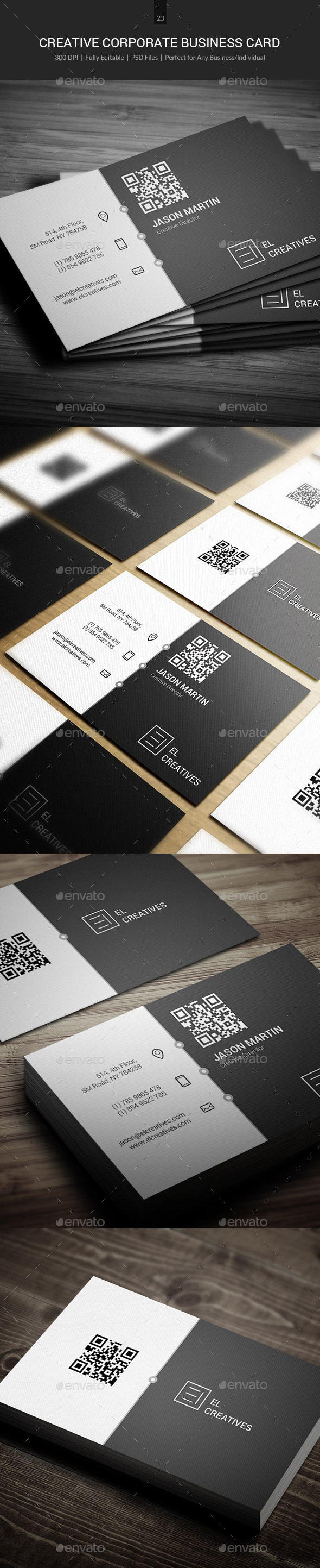 Creative Corporate Business card - 23 (Corporate)