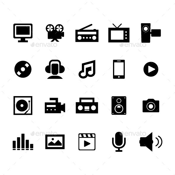 GraphicRiver Multimedia Icon 11226127 GraphicRiver Multimedia Icon 11226127