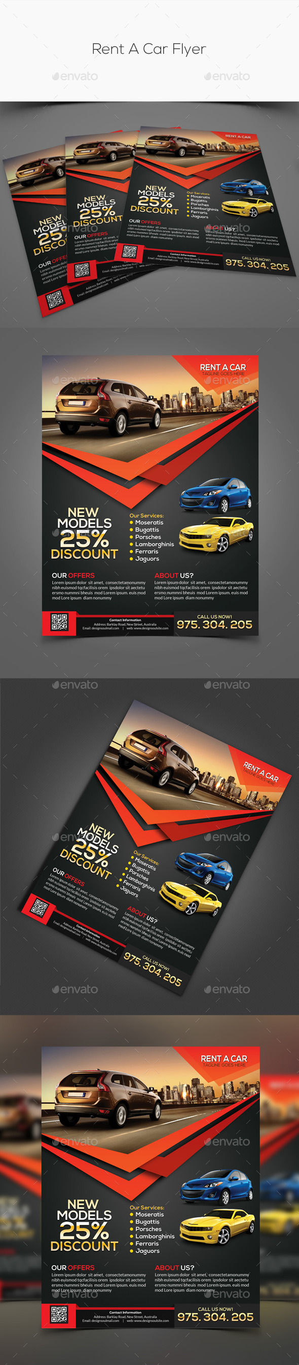 GraphicRiver Rent A Car Flyer 11226212 GraphicRiver Rent A Car Flyer 11226212