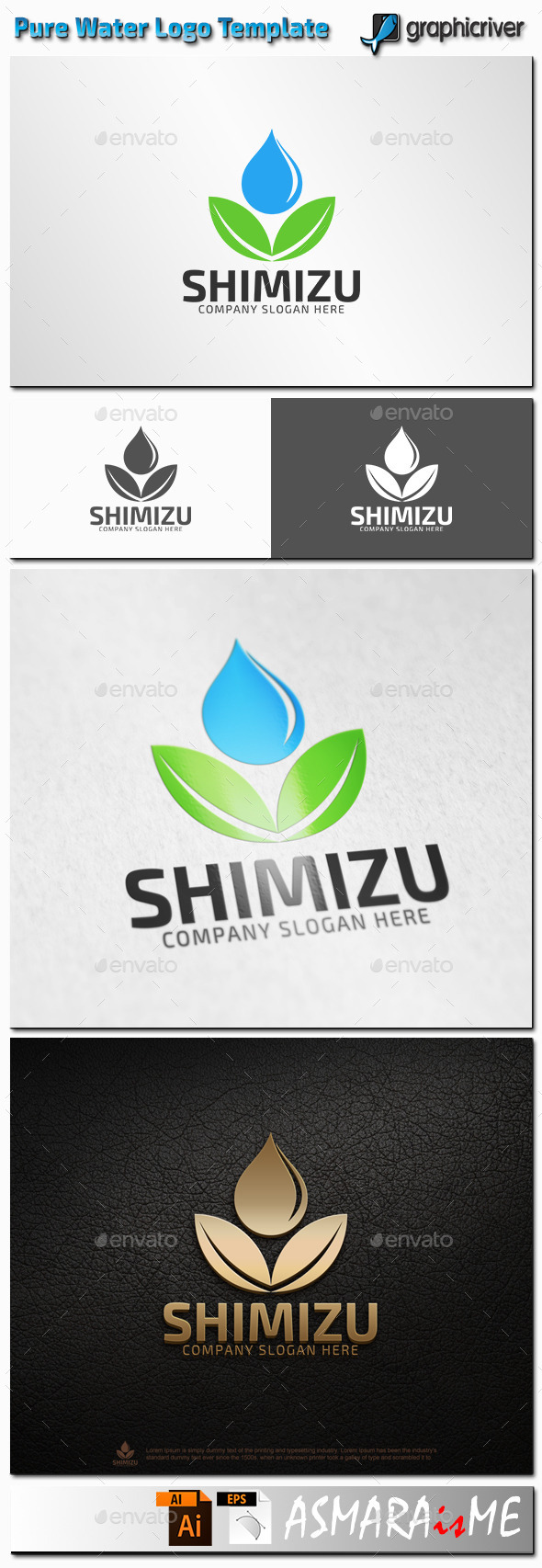 GraphicRiver Shimizu Pure Water Natural Water Logo 11226357 GraphicRiver Shimizu Pure Water Natural Water Logo 11226357