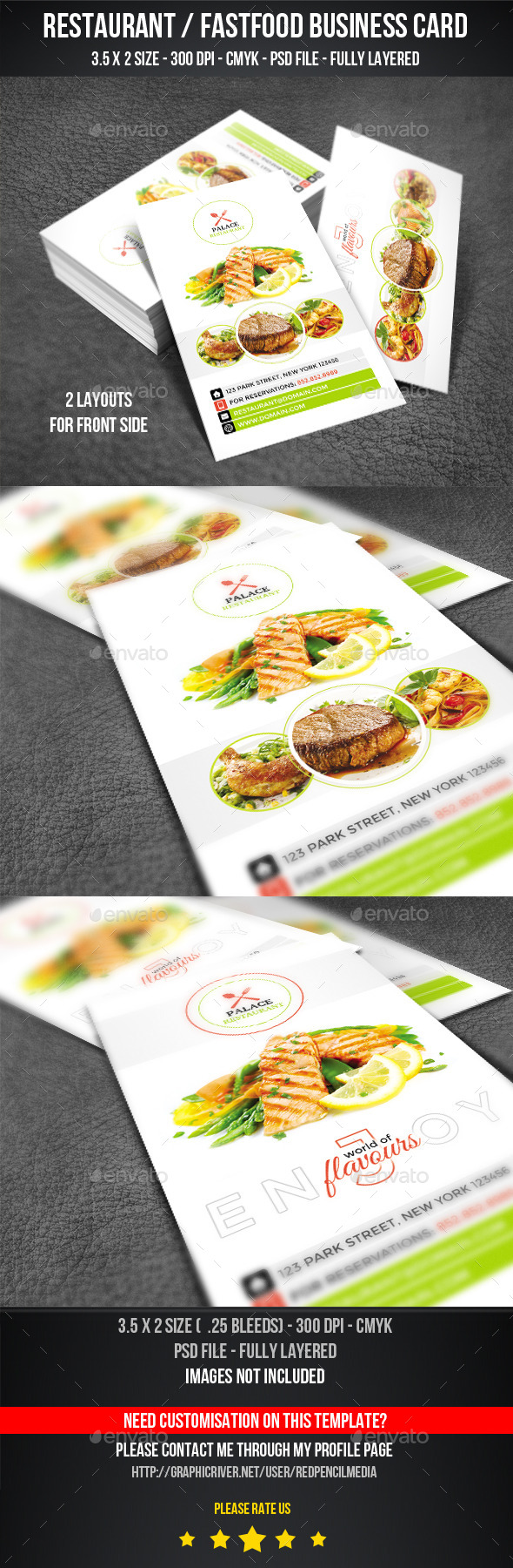 GraphicRiver Restaurant Business Card 11226708 GraphicRiver Restaurant Business Card 11226708