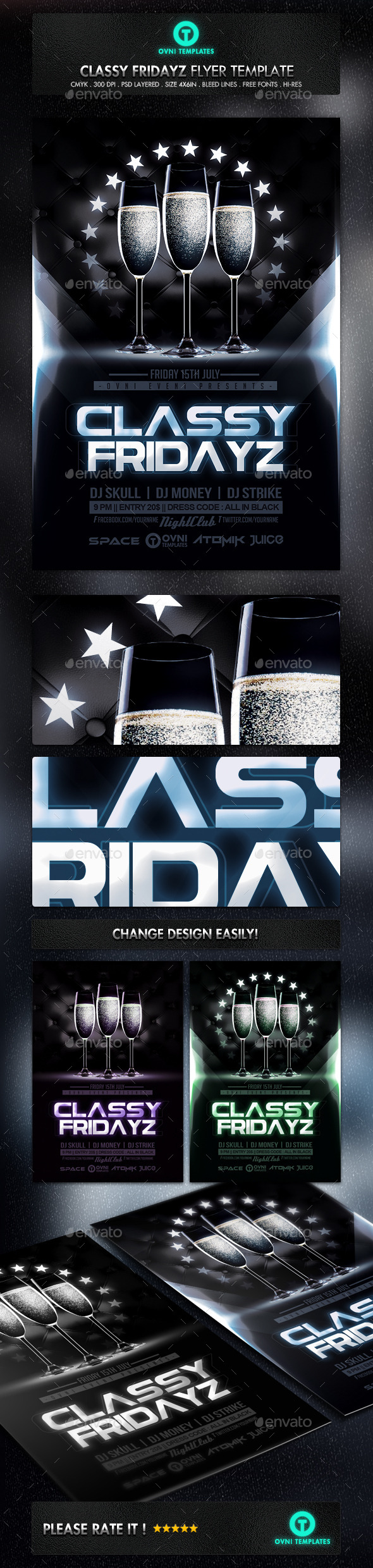 GraphicRiver Classy Champagne Night Flyer Template 11226807 GraphicRiver Classy Champagne Night Flyer Template 11226807