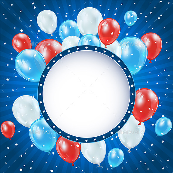 GraphicRiver Independence Day Background with Balloons 11227146 GraphicRiver Independence Day Background with Balloons 11227146