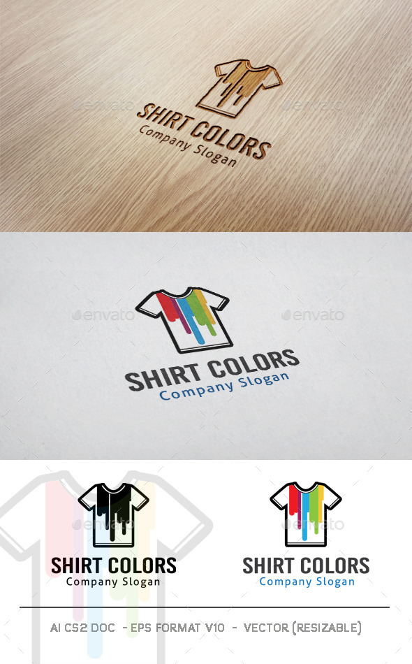 GraphicRiver Shirt Colors Logo 11227363 GraphicRiver Shirt Colors Logo 11227363