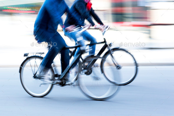 Two male cyclists