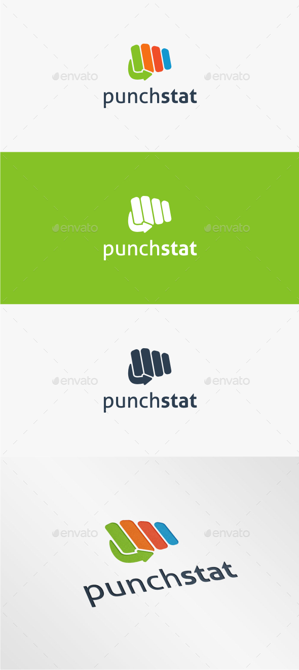GraphicRiver Punch Stats Logo Template 11227625 GraphicRiver Punch Stats Logo Template 11227625