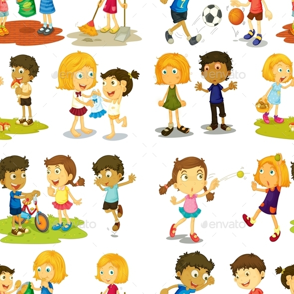 GraphicRiver Seamless Children 11228964 GraphicRiver Seamless Children 11228964