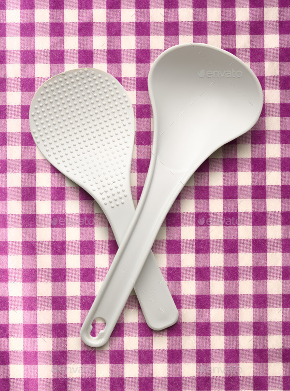 White spatula and ladle (Misc) Photo Download