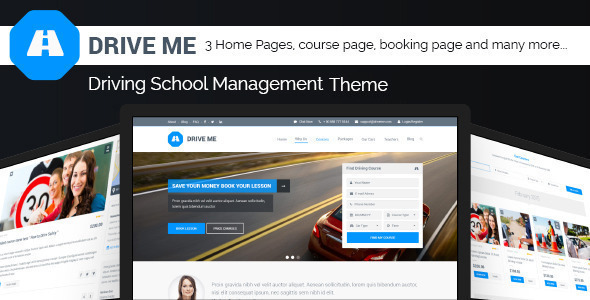 Download Driveme - Driving Class | School WordPress Theme