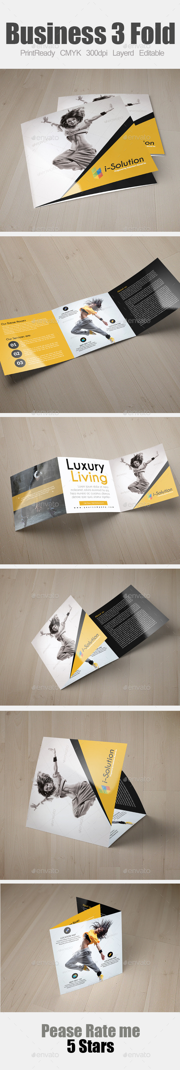 GraphicRiver Dance Studio Square Trifold Template 11237946 GraphicRiver Dance Studio Square Trifold Template 11237946