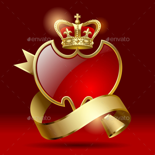 GraphicRiver Badge with Ribbon and Crown 11238005 GraphicRiver Badge with Ribbon and Crown 11238005