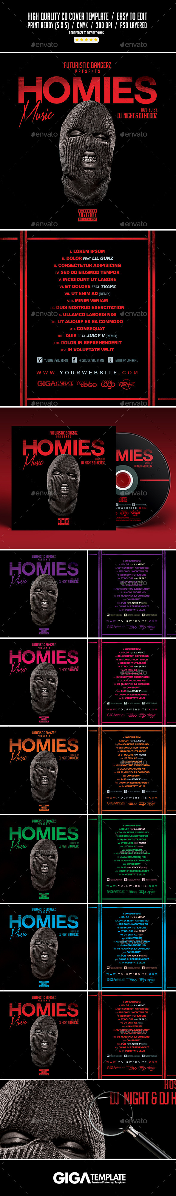 GraphicRiver Homies Music Mixtape Tape Album CD Cover Template 11053794 GraphicRiver Homies Music Mixtape Tape Album CD Cover Template 11053794