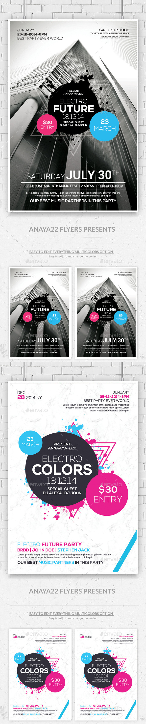 GraphicRiver Minimal Futuristic Flyer Poster Psd Bundle 11239623 GraphicRiver Minimal Futuristic Flyer Poster Psd Bundle 11239623