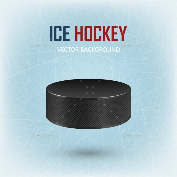 GraphicRiver Black Hockey Puck On Ice Rink 11240049 GraphicRiver Black Hockey Puck On Ice Rink 11240049
