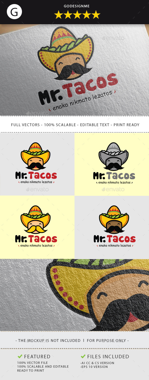 GraphicRiver Mr Tacos 11211269 GraphicRiver Mr Tacos 11211269
