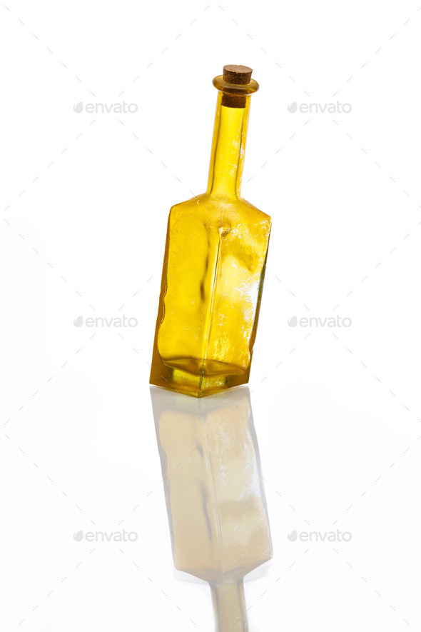 Old brown glass decorative bottle (Misc) Photo Download