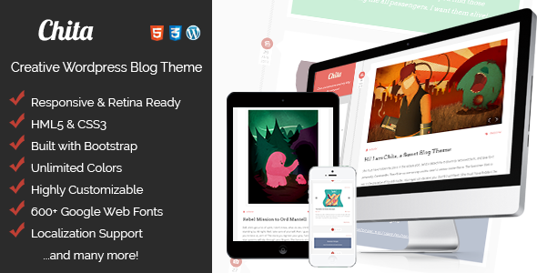 Chita - Creative & Tasty, Retina Ready Blog Theme