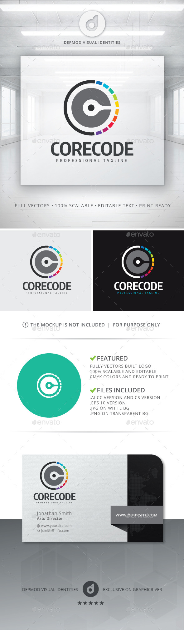 CoreCode Logo (Abstract)