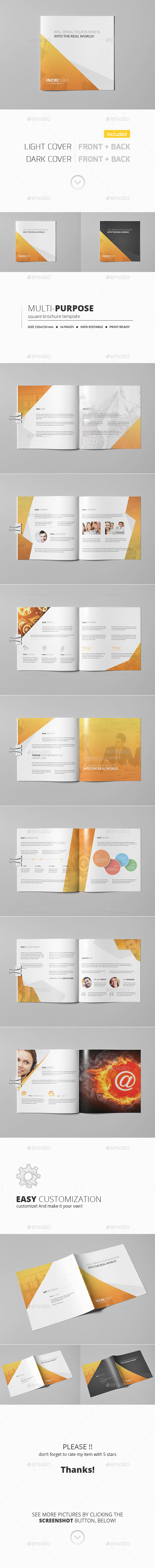 GraphicRiver Multipurpose Square Brochure Template 11242541 GraphicRiver Multipurpose Square Brochure Template 11242541