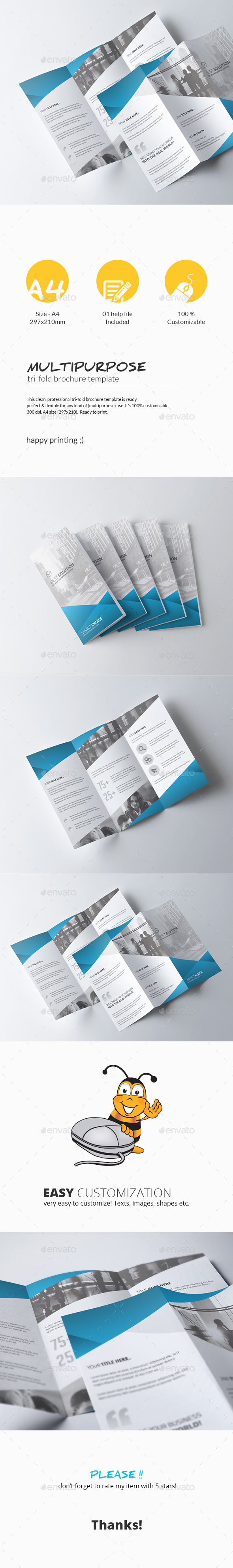 GraphicRiver Tri-Fold Brochure Multipurpose 11242629 GraphicRiver Tri-Fold Brochure Multipurpose 11242629