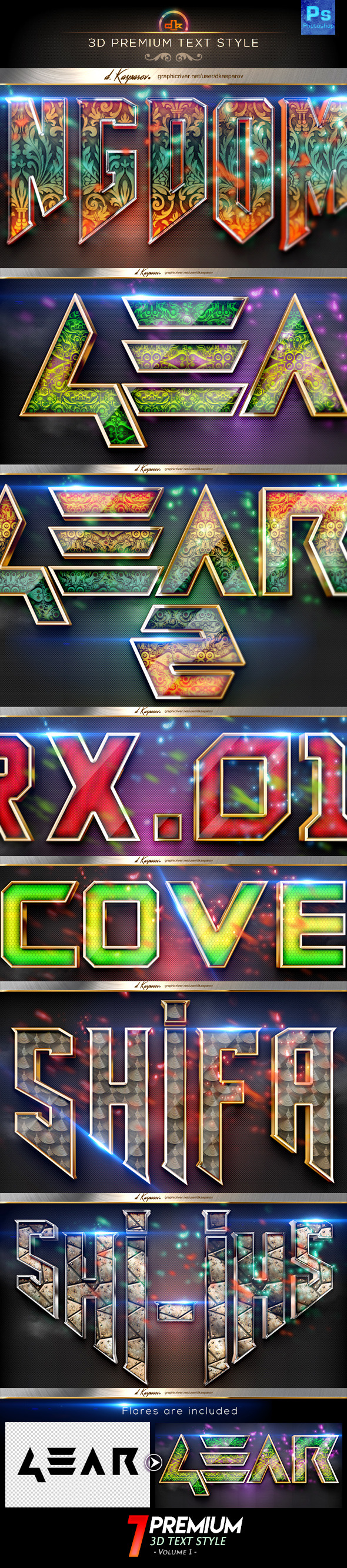 GraphicRiver 3D Premium Text Styles 11242776 GraphicRiver 3D Premium Text Styles 11242776