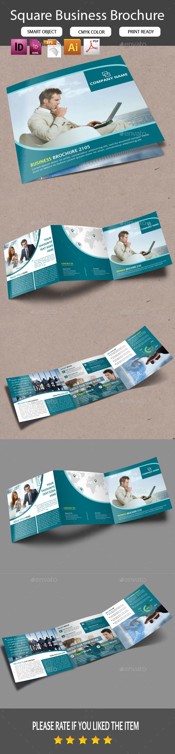 GraphicRiver Square Trifold Business Brochure 11242800 GraphicRiver Square Trifold Business Brochure 11242800