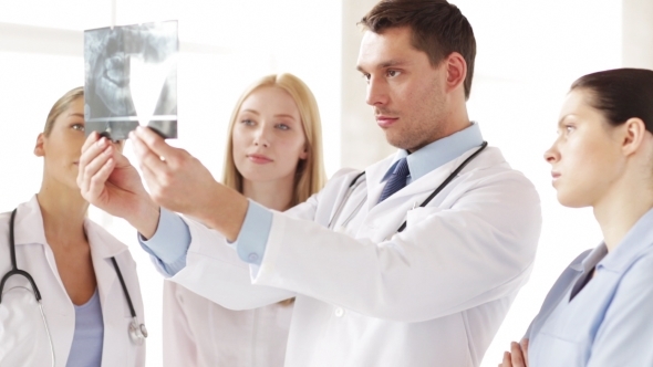 VideoHive Two Doctors Discussing X-ray Image At Hospital 11242830 VideoHive Two Doctors Discussing X-ray Image At Hospital 11242830