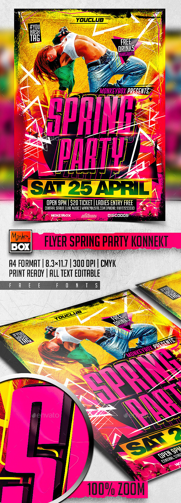 GraphicRiver Flyer Spring Party Konnekt 11242997 GraphicRiver Flyer Spring Party Konnekt 11242997