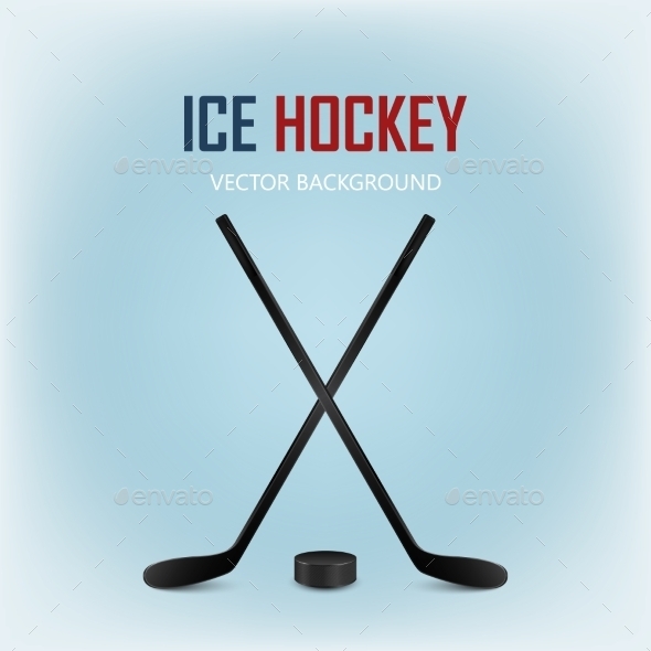 GraphicRiver Two Crossed Hockey Sticks and Puck 11243457 GraphicRiver Two Crossed Hockey Sticks and Puck 11243457
