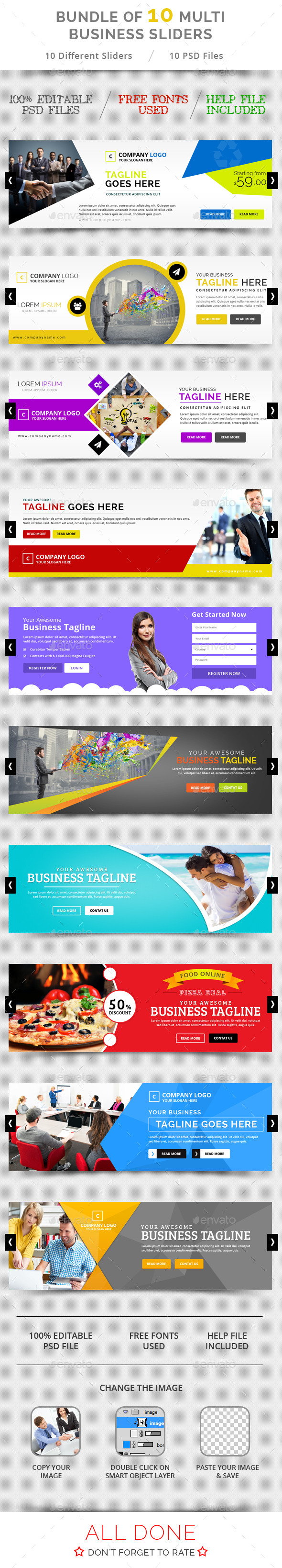 GraphicRiver Bundle of 10 Multi Business Sliders 11243569 GraphicRiver Bundle of 10 Multi Business Sliders 11243569