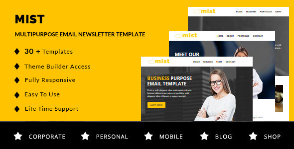 ThemeForest Mist 30 Business Email Templates & Themebuilder Access 11094856 ThemeForest Mist 30 Business Email Templates & Themebuilder Access 11094856