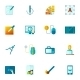 Graphic Design Icons Flat