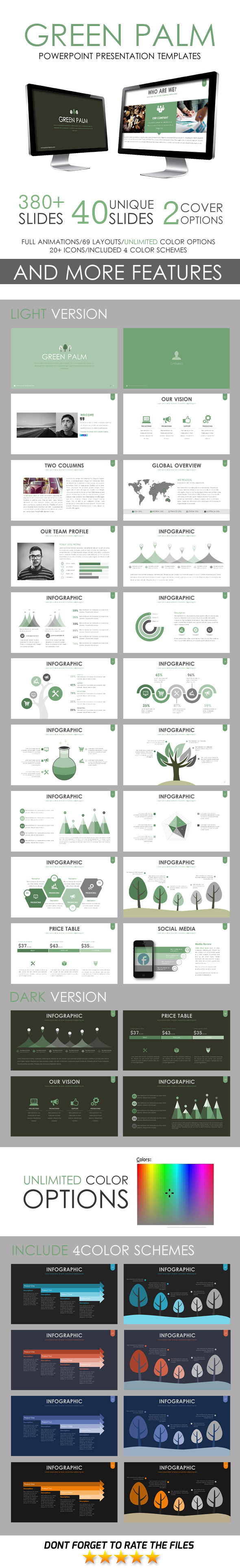 GraphicRiver Green Palm PowerPoint Template 11246503 GraphicRiver Green Palm PowerPoint Template 11246503