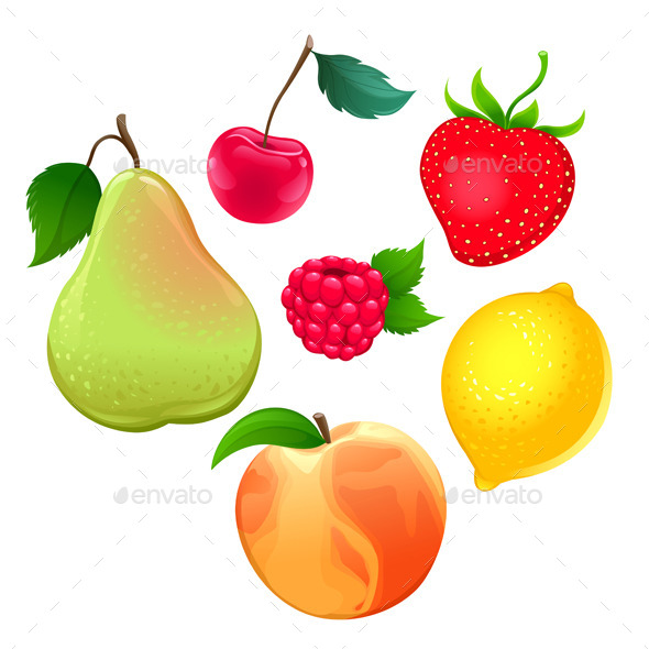 GraphicRiver Set of Different Fruits 11247037 GraphicRiver Set of Different Fruits 11247037
