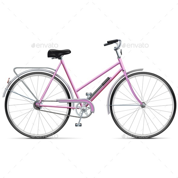 Vector Female Bicycle