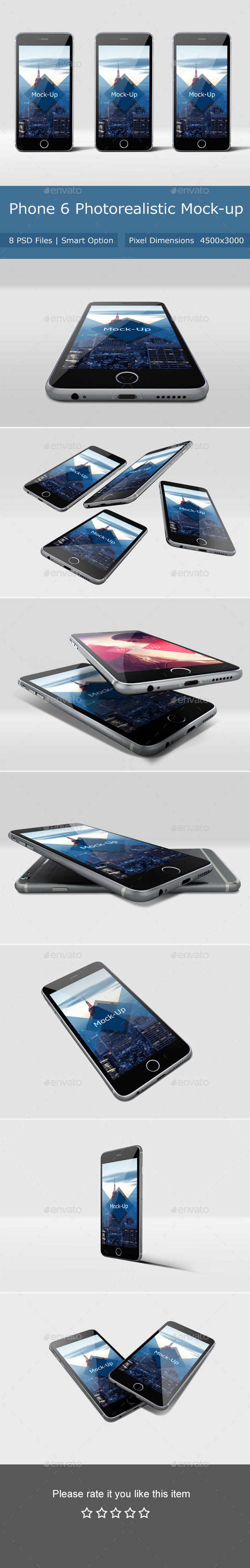 Phone 6 Photorealistic Mockup