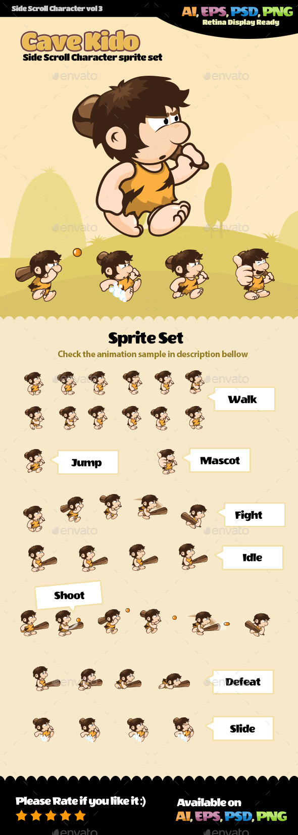 GraphicRiver Side Scroll Character Vol 03 11249715 GraphicRiver Side Scroll Character Vol 03 11249715