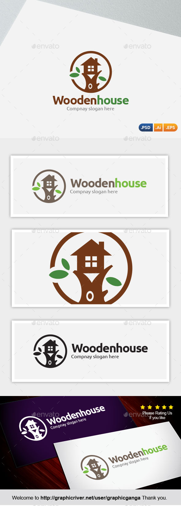 GraphicRiver Wooden House 11250583 GraphicRiver Wooden House 11250583