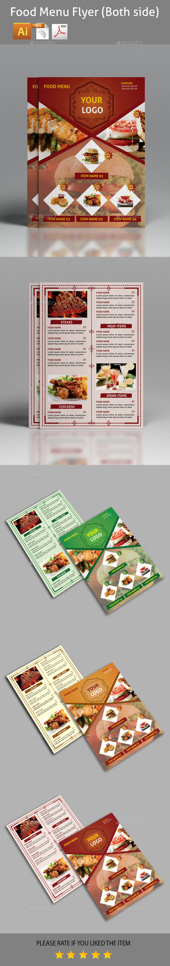 GraphicRiver Food Menu Flyer 11250613 GraphicRiver Food Menu Flyer 11250613