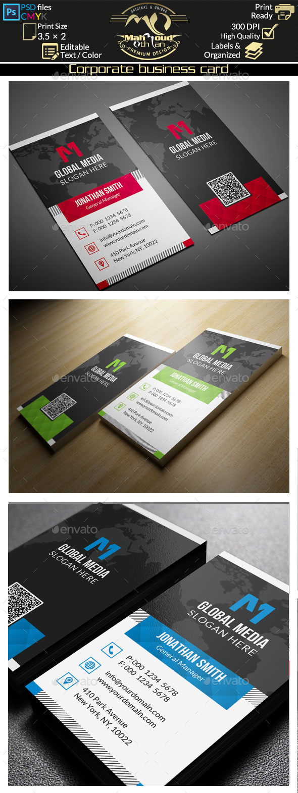 GraphicRiver Corporate Business Card 11250906 GraphicRiver Corporate Business Card 11250906