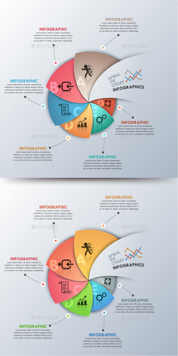 GraphicRiver Modern Infographic Spiral Pie Chart 11251625 GraphicRiver Modern Infographic Spiral Pie Chart 11251625