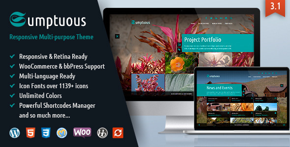 Sumptuous - Responsive Multi-purpose Theme